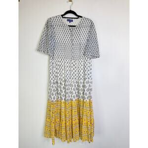 Ro’s Garden Cotton Maxi Dress Size Medium